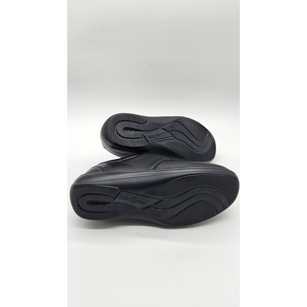 EUC Orthofeet Arcadia 810 US 8.5 X-Wide 2E Black Leather Diabetic Comfort Shoes - Picture 9 of 10